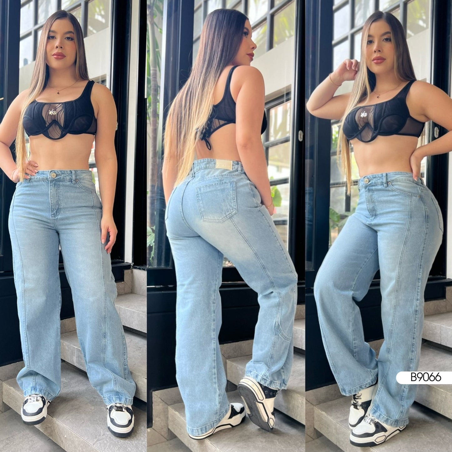 JEANS CARGO DAMA 9066