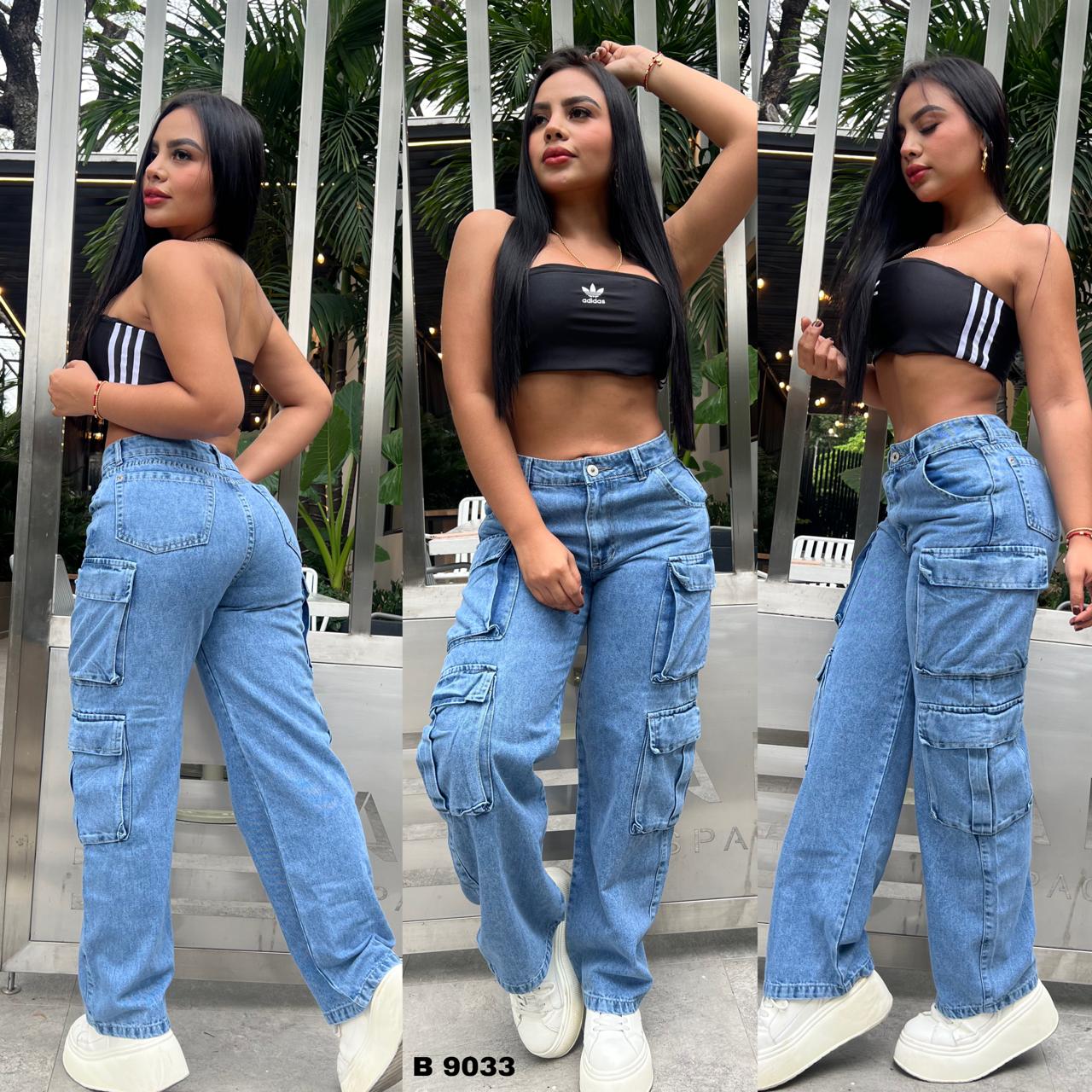 JEANS CARGO DAMA 9033