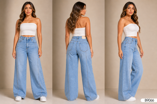 JEANS CARGO DAMA  9066
