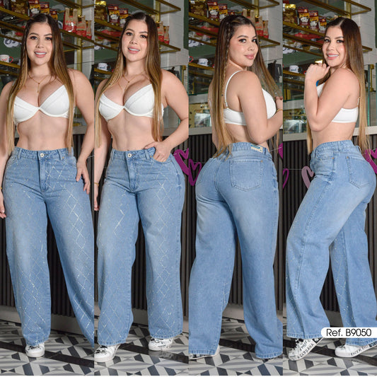 JEANS CARGO DAMA  9050