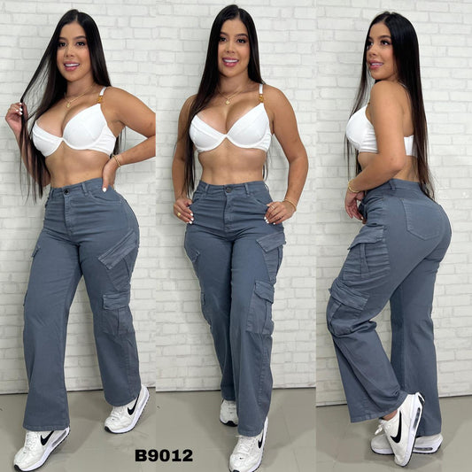 JEANS CARGO DAMA  9013