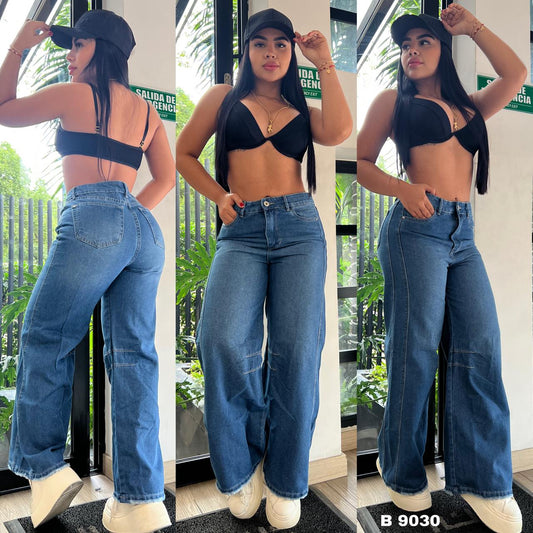 JEANS CARGO DAMA  9030