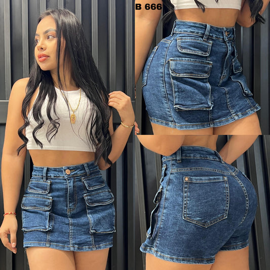 FALDA SHORT 666