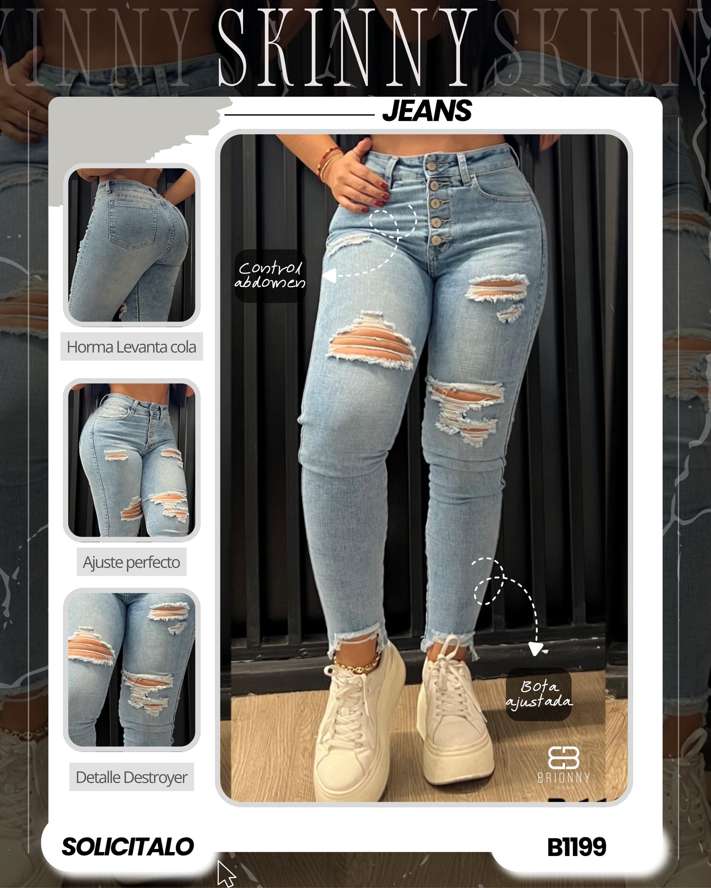 JEANS  DAMA Stretch 1199